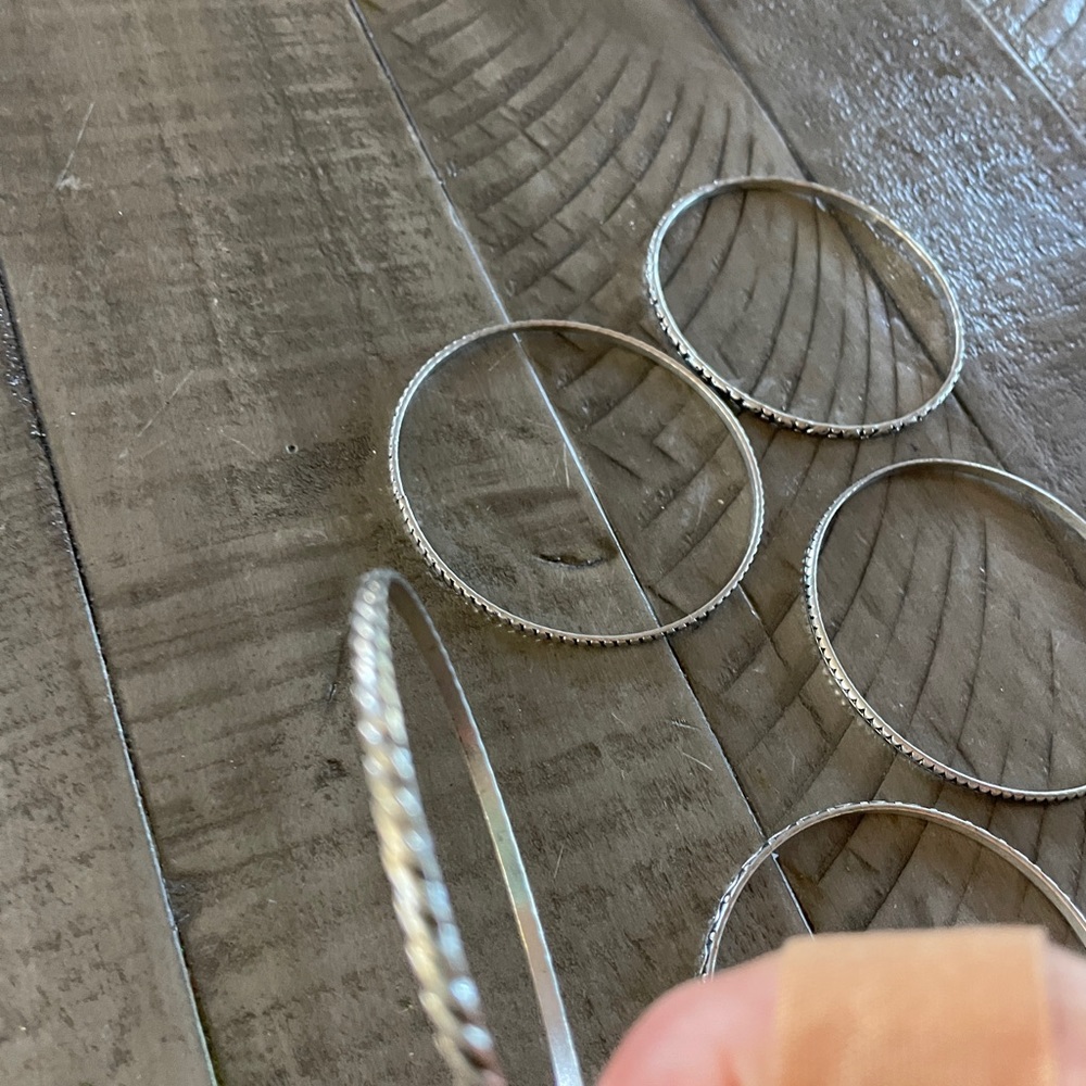 Bracelets / Bangle Bracelets Silver Color 5 Total - image 8